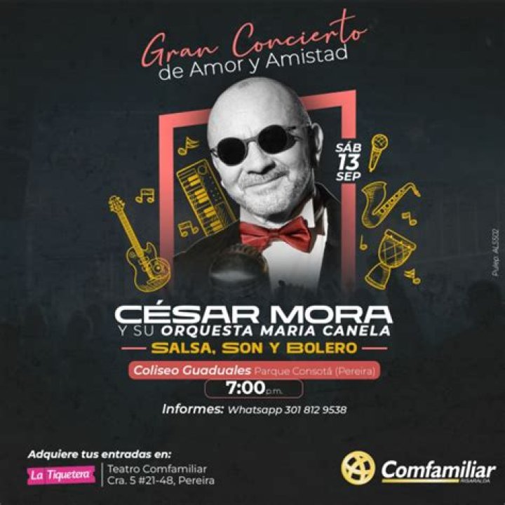 C&Eacute;SAR MORA & SU ORQUESTA MAR&Iacute;A CANELA Mafe Palacio / Talent Manager