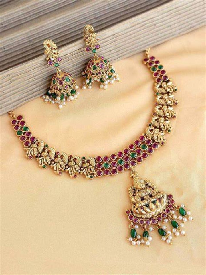 Kundan Lakshmi Peacock Set by Ananth Diamonds Jewellery Designs