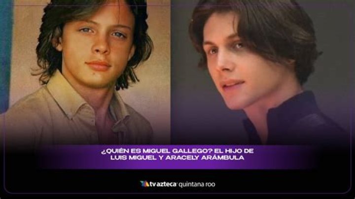 Miguel Gallego Ar&aacute;mbula, el primer hijo de Luis Miguel con Aracely