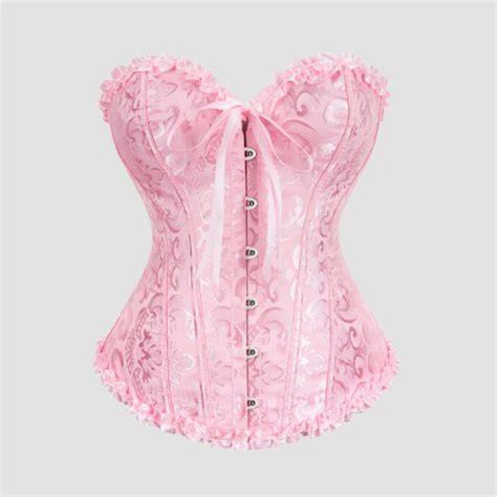 SANDY SECRETS en corset rose nip slip photos